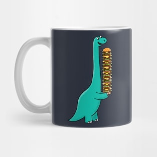 Dinosaur and Burger Mug